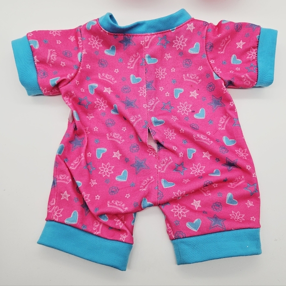 BAB BUILD-A-BEAR | rainbow cheetah leopard print cat stuffed animal with pajamas - Picture 4 of 10